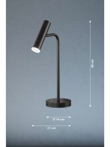 FH Lighting Led-tafellamp "Stina" zwart - Ø 14 cm x (H)48 cm