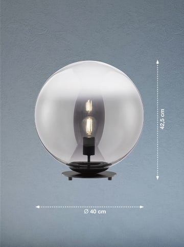 FH Lighting Lampa stołowa "Mirror" w kolorze czarnym - wys. 42,5 x Ø 40 cm