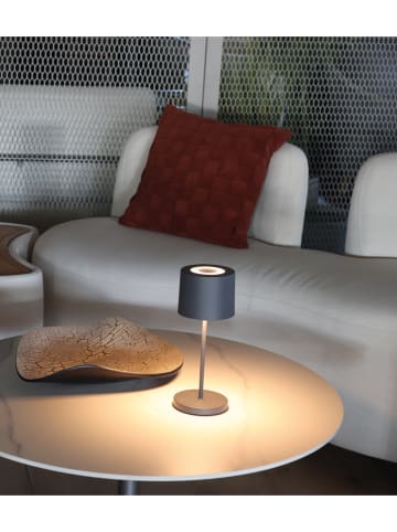 FH Lighting Ledtafellamp "Bologna Pro" grijs - (H)28 x Ø 12 cm