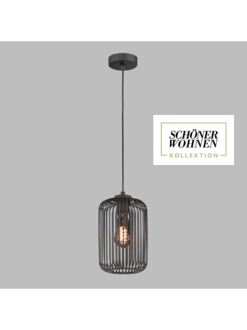 FH Lighting Pendelleuchte "Cage" in Schwarz - Ø 16 cm x (H)140 cm