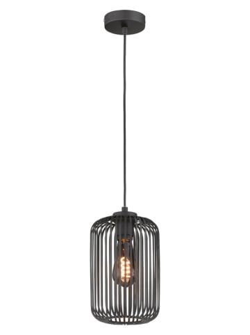 FH Lighting Lampa wisząca "Cage" w kolorze czarnym - wys. 140 x Ø 16 cm