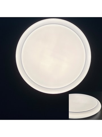 FISCHER & HONSEL Lampa sufitowa LED "Tivoli" w kolorze białym - wys. 6,5 x Ø 38 cm