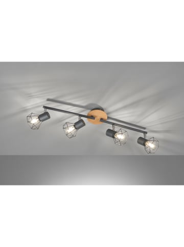 FISCHER & HONSEL Lampa sufitowa "Ran" w kolorze jasnobrązowo-szarym - 60 x 11 cm