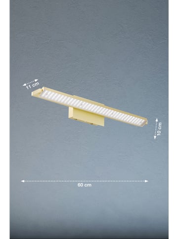 FISCHER & HONSEL Ledwandlamp "Pare" goudkleurig - (L)60 x (B)10 cm