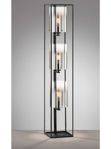 FISCHER & HONSEL Lampa stojąca "Samu" w kolorze czarnym - 24 x 130 x 24 cm