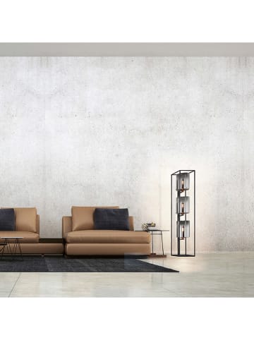 FISCHER & HONSEL Staande lamp "Samu" zwart - (B)24 x (H)130 x (D)24 cm