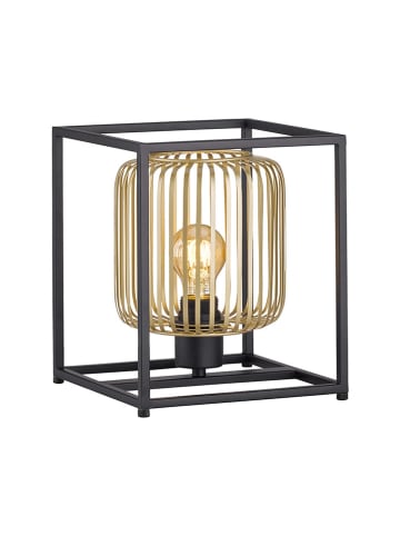 FISCHER & HONSEL Tischleuchte ''Caydo'' in Schwarz/ Gold - (B)23 x (H)26 x (T)23 cm