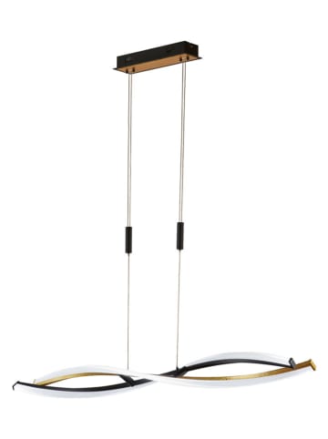 FISCHER & HONSEL Plafonnière "Torcido" zwart - (B)105,5 x (H)150 x (D)11,5 cm