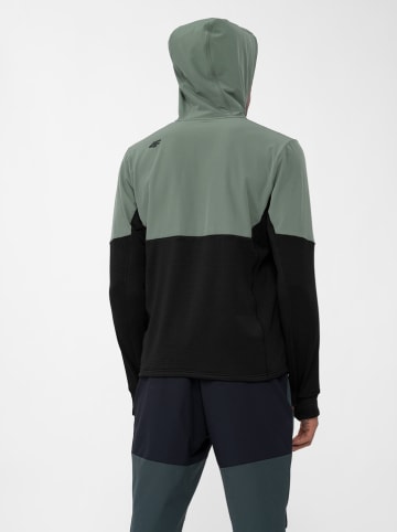 4F Fleece trui groen/zwart