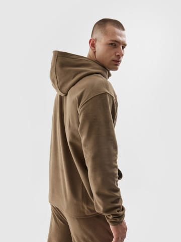 4F Fleece hoodie bruin
