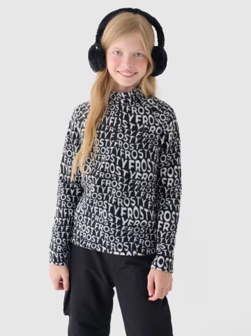 4F Fleece longsleeve zwart/wit