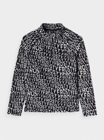 4F Fleece longsleeve zwart/wit