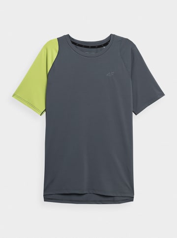 4F Functioneel shirt grijs/groen