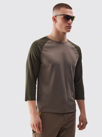 4F Koszulka sportowa w kolorze khaki