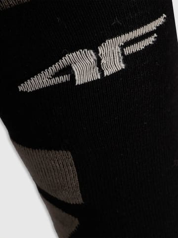 4F Ski-/ Snowboardsocken in Grau/ Schwarz
