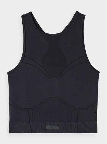 4F Top sportowy w kolorze czarnym