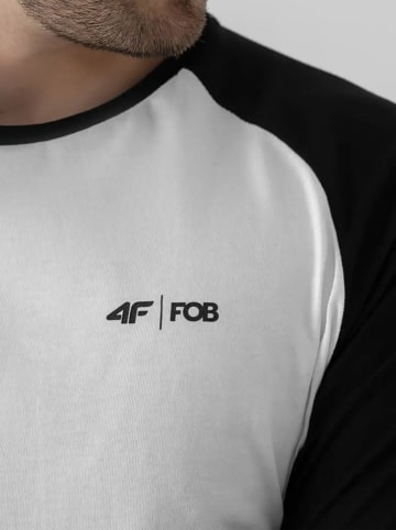 4F Longsleeve in Weiß/ Schwarz