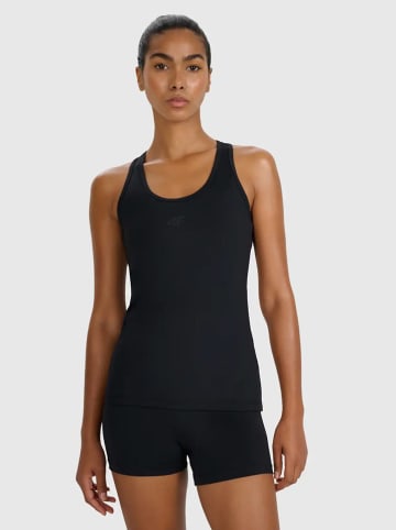 4F Top sportowy w kolorze czarnym