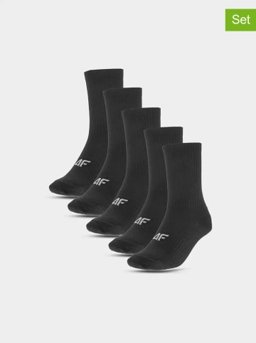 4F 5-delige set: sokken zwart