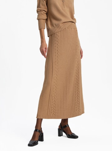 BGN Gebreide rok lichtbruin