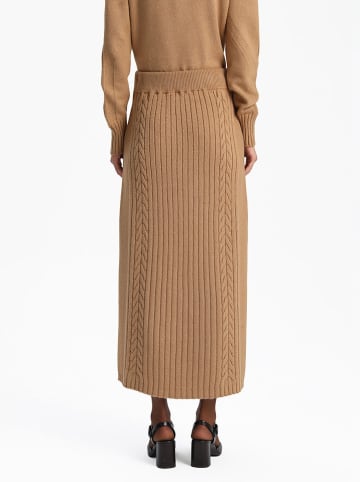 BGN Spódnica dzianinowa w kolorze jasnobrązowym