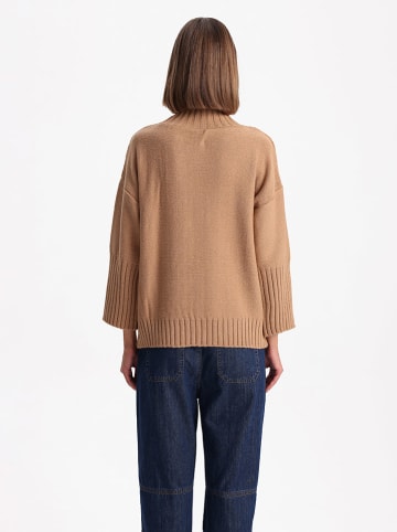 BGN Sweter w kolorze jasnobrązowym
