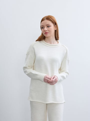 BGN Sweter w kolorze kremowym