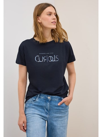 Cecil Koszulka w kolorze granatowym