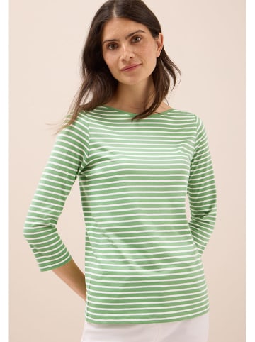 Cecil Koszulka w kolorze zielono-białym