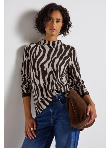 Cecil Longsleeve in Hellgrau/ Schwarz