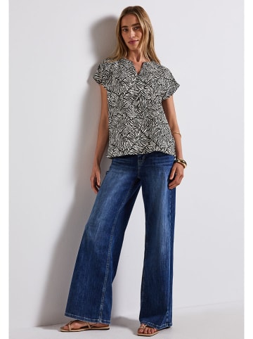 Street One Blouse wit/zwart