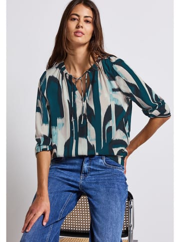Street One Blouse petrol/crème