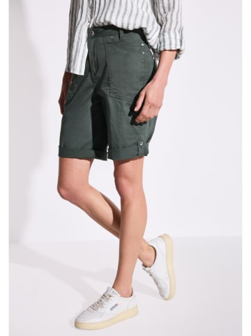 Street One Bermudy w kolorze ciemnozielonym