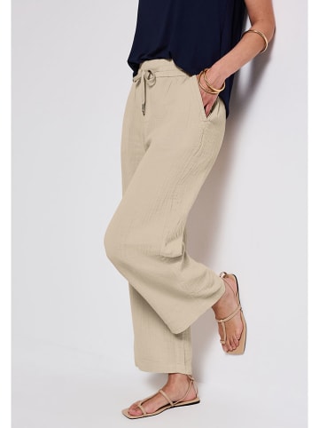 Street One Spodnie w kolorze beżowym