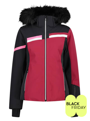 CMP Kurtka narciarska w kolorze czerwono-czarnym