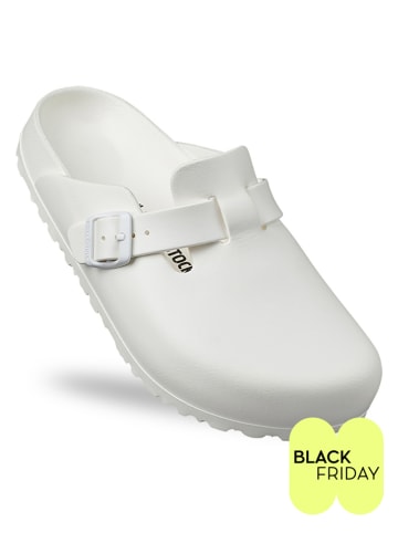 Birkenstock Chodaki "Boston" w kolorze białym