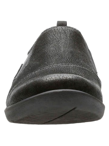 Clarks Leren instappers zwart