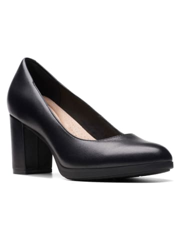 Clarks Skórzane czółenka w kolorze czarnym