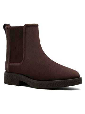 Clarks Leren chelseaboots bruin