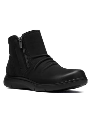 Clarks Leren enkelboots zwart