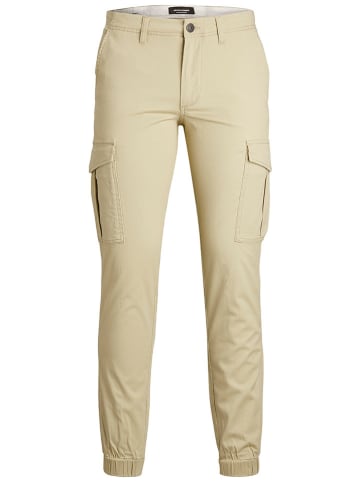 JACK & JONES Junior Bojówki "Marco" w kolorze beżowym