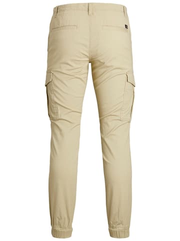 JACK & JONES Junior Bojówki "Marco" w kolorze beżowym