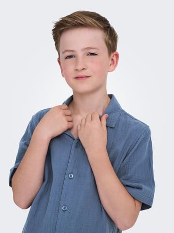 ONLY & SONS Junior Hemd "Kyle" in Blau