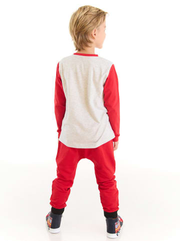 Denokids 2tlg. Outfit "New Year Monster" in Rot/ Creme
