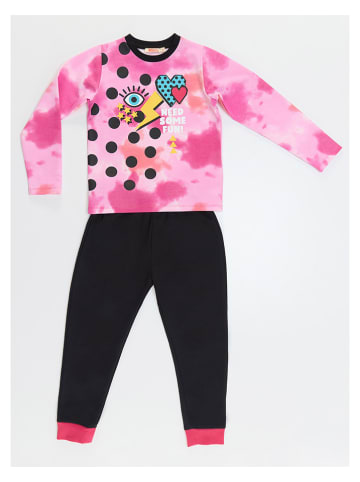 Denokids 2tlg. Outfit in Pink/ Schwarz