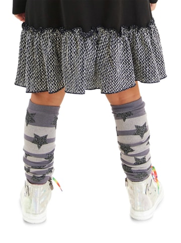 Denokids Ocieplacze nóg "Striped" w kolorze szarym