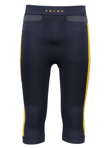 Falke Funktionsunterhose in Dunkelblau/ Gelb