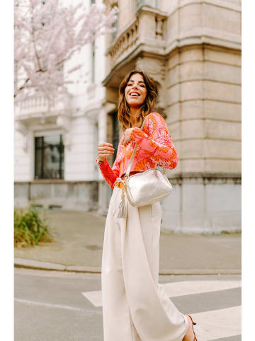 Lia Biassoni Leren schoudertas "Flumendosa" goudkleurig - (B)23 x (H)17 x (D)7 cm