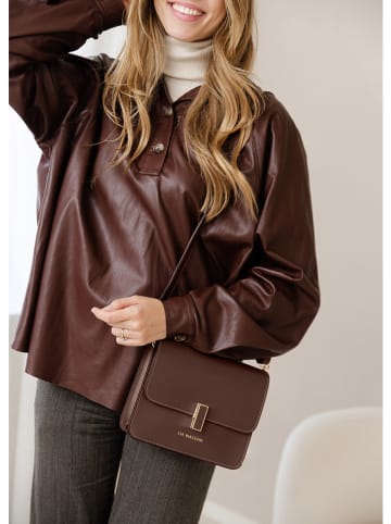 Lia Biassoni Leren schoudertas "Disueri" donkerbruin - (B)22 x (H)19 x (D)7 cm