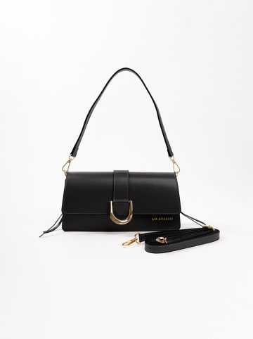 Lia Biassoni Skórzana torebka "Saraceno" w kolorze czarnym - 27 x 14 x 6 cm